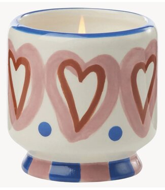 Paddywax Kaarsen A Dopo 8oz./226g Hearts Ceramic Candle ‐ Rosewood Vanilla