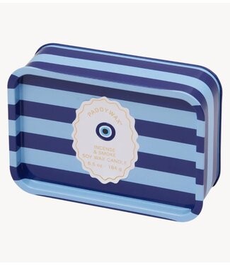 Paddywax Kaarsen A Dopo 6.5oz/184g Eye Printed Tin Candle ‐ Incense & Smoke
