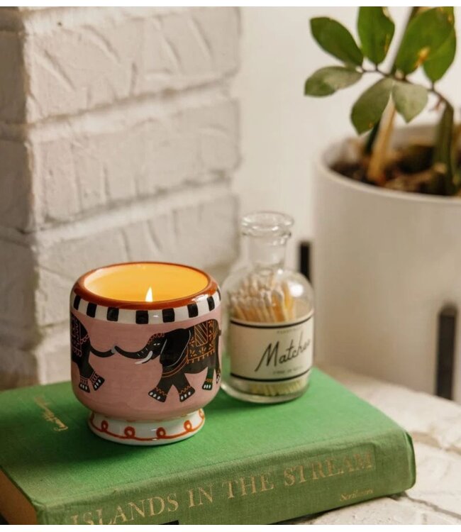 Paddywax Kaarsen A Dopo 8oz/226g Elephant Ceramic Candle ‐ Tobacco Vanilla