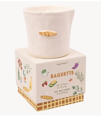 Paddywax Kaarsen Bistro 8oz/226g French Baguette Ceramic Candle ‐ Rosemary Thyme