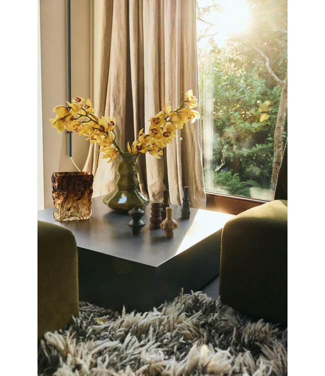 HKLIVING Vaas Silhouette glass vase, green