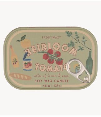 Paddywax Kaarsen Bistro 4.5oz/127g Tomato Printed Tin Candle ‐ Heirloom Tomato