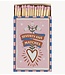 Paddywax Luciferdoosje A Dopo Boxed Matches Hearts (75 Pcs) ‐ Pink