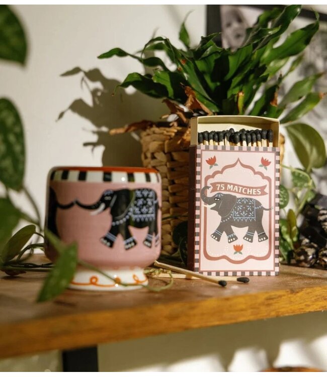 Paddywax Luciferdoosje A Dopo Boxed Matches Elephant (75 Pcs) ‐ Black