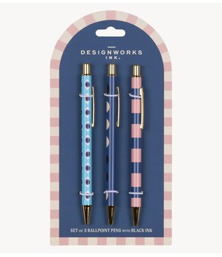 Paddywax Pennen A Dopo Set of 3 Pens ‐ Eye, Moon, Stripe