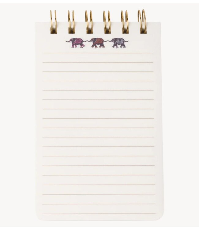 Paddywax Notitieboekje A Dopo Twin Wire Notepad ‐ Elephant