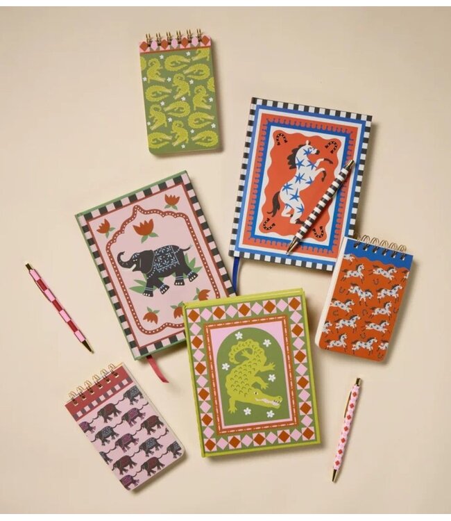 Paddywax Notitieboekje A Dopo Twin Wire Notepad ‐ Elephant