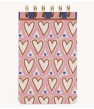 Paddywax Notitieboekje A Dopo Twin Wire Notepad ‐ Hearts