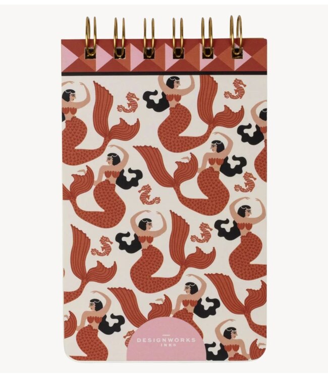 Paddywax Notitieboekje A Dopo Twin Wire Notepad ‐ Mermaid & Moon