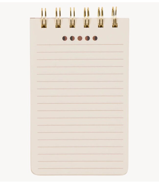 Paddywax Notitieboekje A Dopo Twin Wire Notepad ‐ Moon Phases
