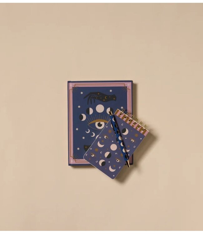 Paddywax Notitieboekje A Dopo Twin Wire Notepad ‐ Moon Phases