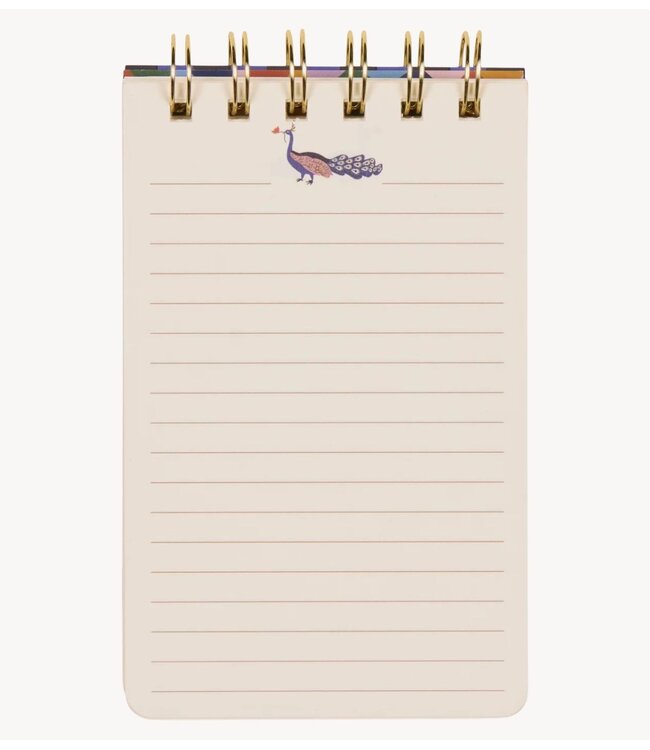 Paddywax Notitieboekje A Dopo Twin Wire Notepad ‐ Peacock