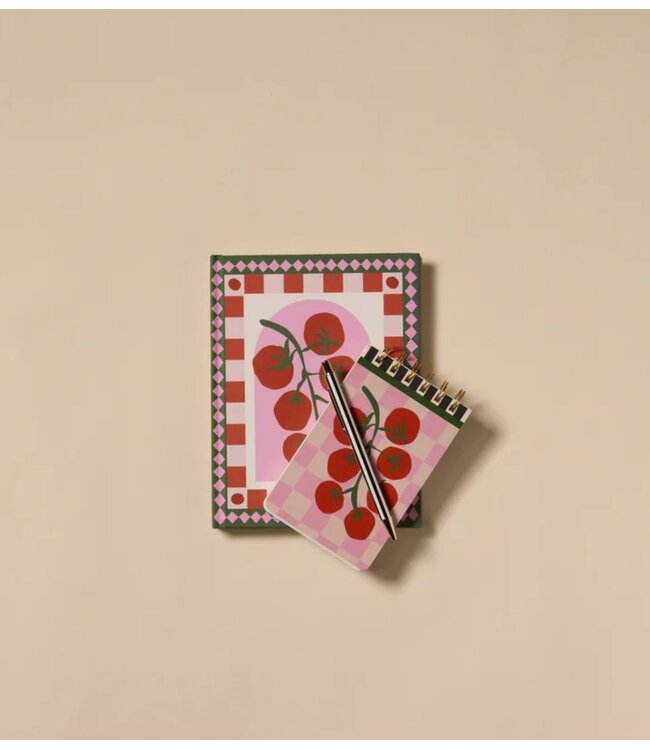Paddywax Notitieboekje A Dopo Twin Wire Notepad ‐ Tomato