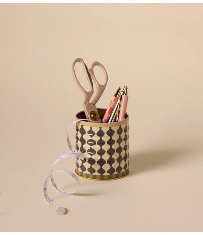 Paddywax Opbergdoos A Dopo Storage Tin ‐ Black & White Wavy