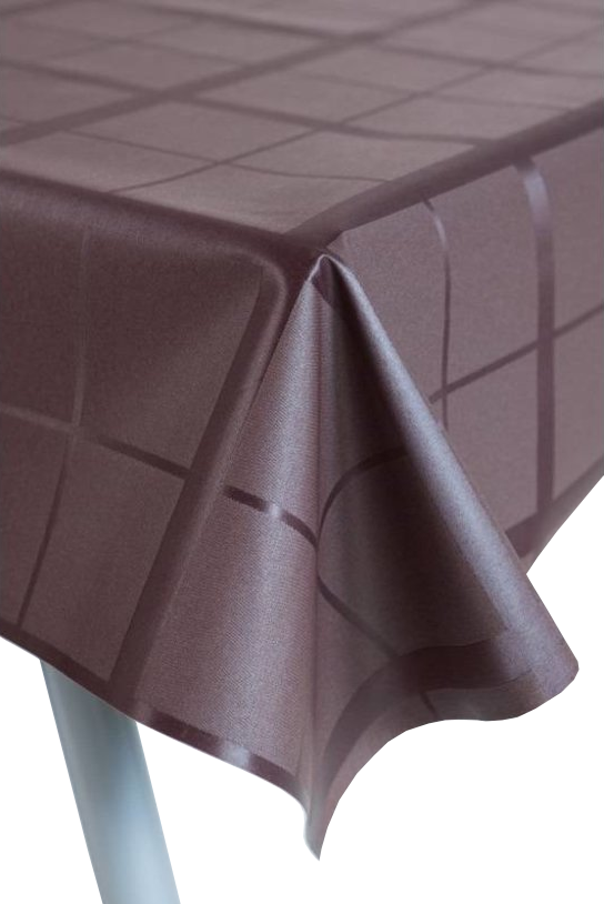 Tischdecke abwaschbar Lys Marron Braun - Superdekoshop.de
