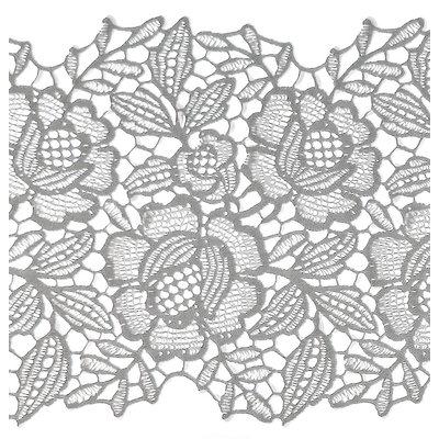 LineaFix Fensterfolie Statisch Blumen/Spitze - 15CM breit