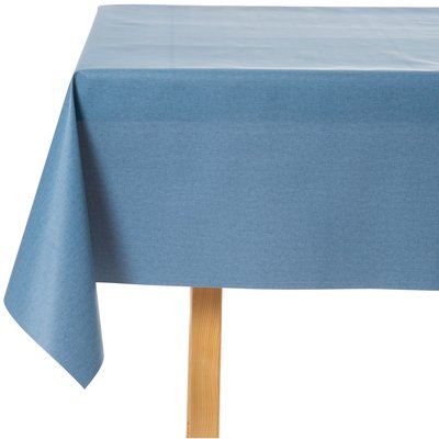 Tischdecke abwaschbar Blau Uni