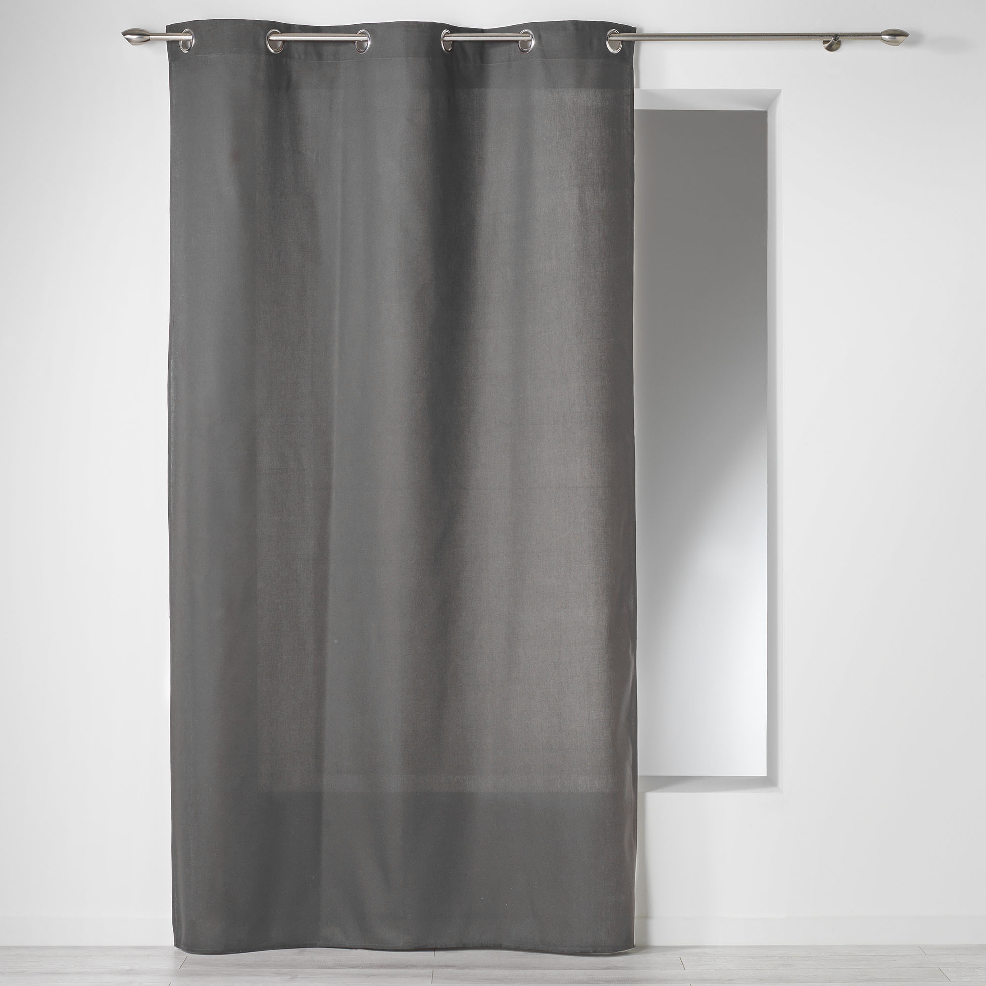 fertiger Vorhang Dunkel Grau 140 x 240 CM - Superdekoshop.de