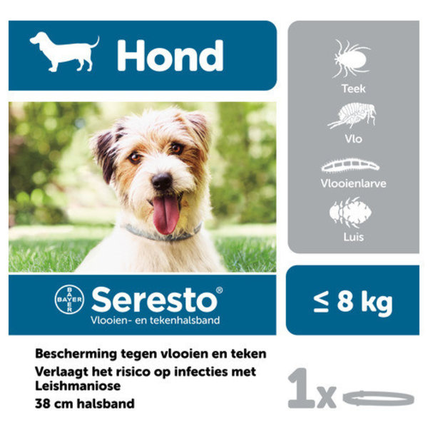 Kunstmatig Monteur maïs Seresto Seresto 1,25 g + 0,56 g vlooien-/tekenband hond tot 8 kg - Weka  Diervoeders