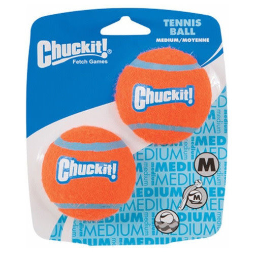 Chuckit Chuckit Tennisbal M 2-pk Oranje Ø6 cm