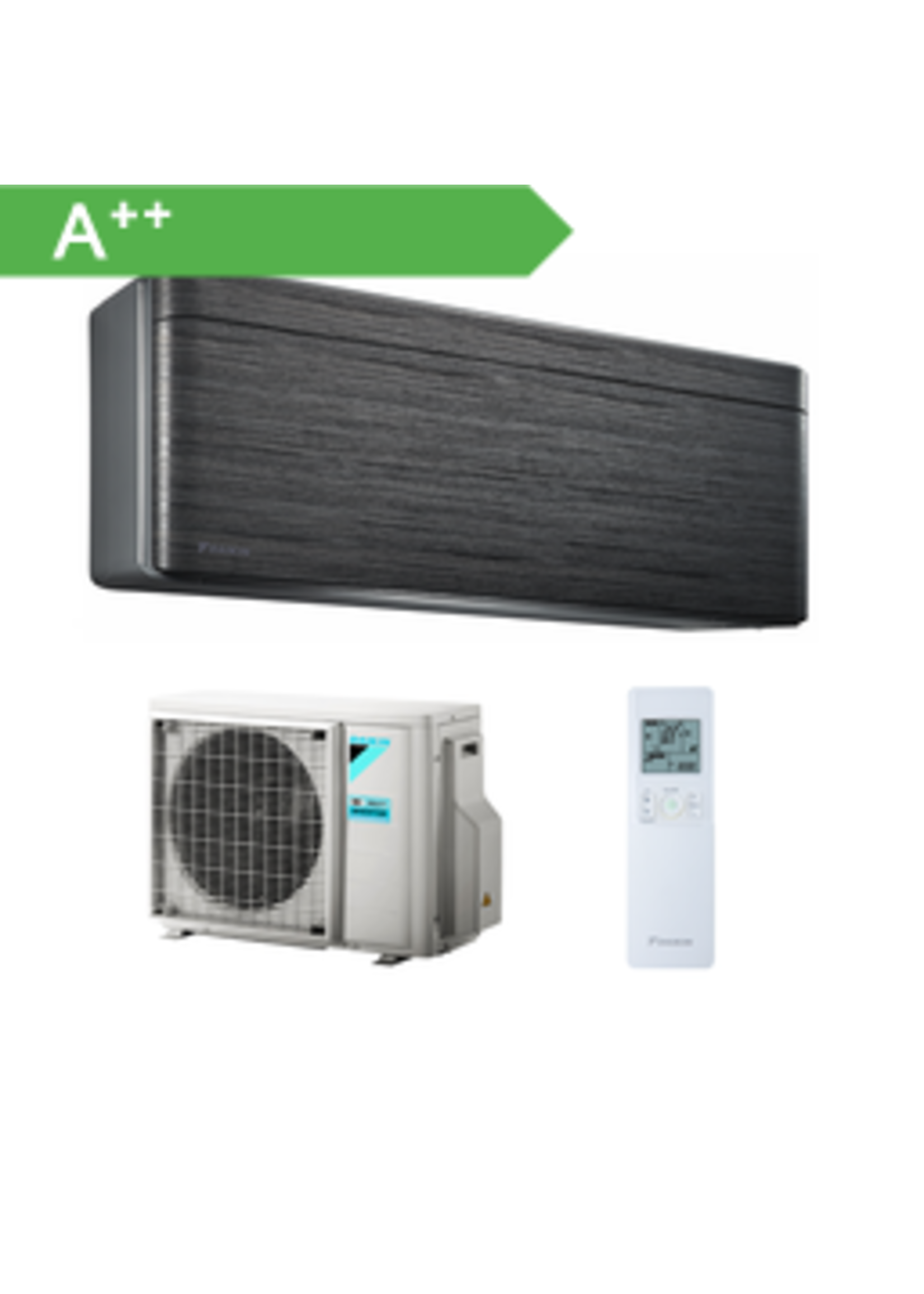 Daikin Set Klimaanlage Stylish 5,0 kW blackwood (Schwarzholz)