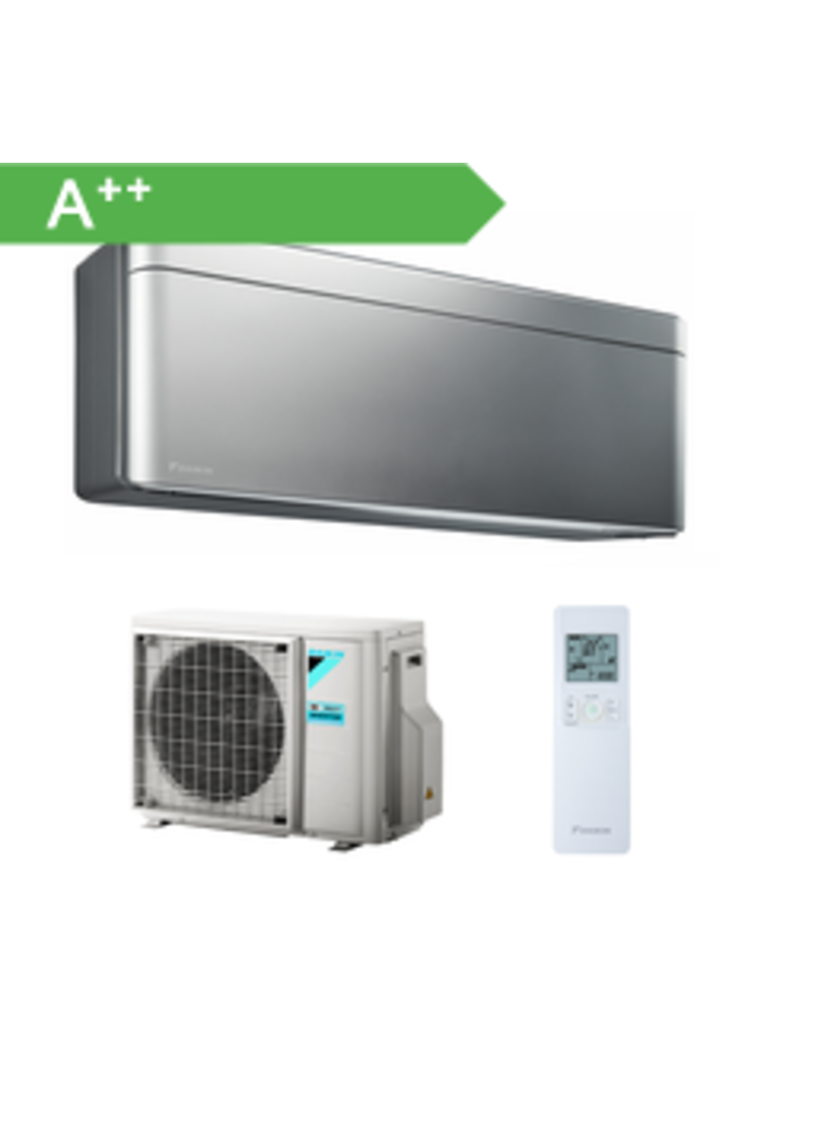 Daikin Set Klimaanlage Stylish 4,2 kW Wandgerät in silber