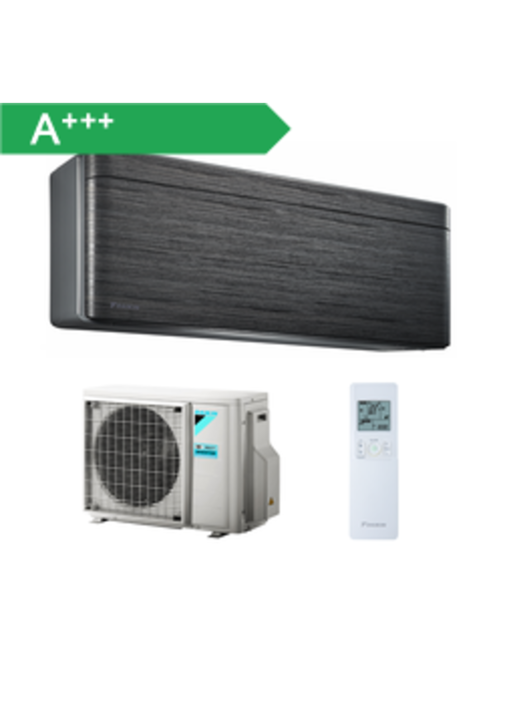 Daikin Set Klimaanlage Stylish 2,5 kW blackwood (Schwarzholz)