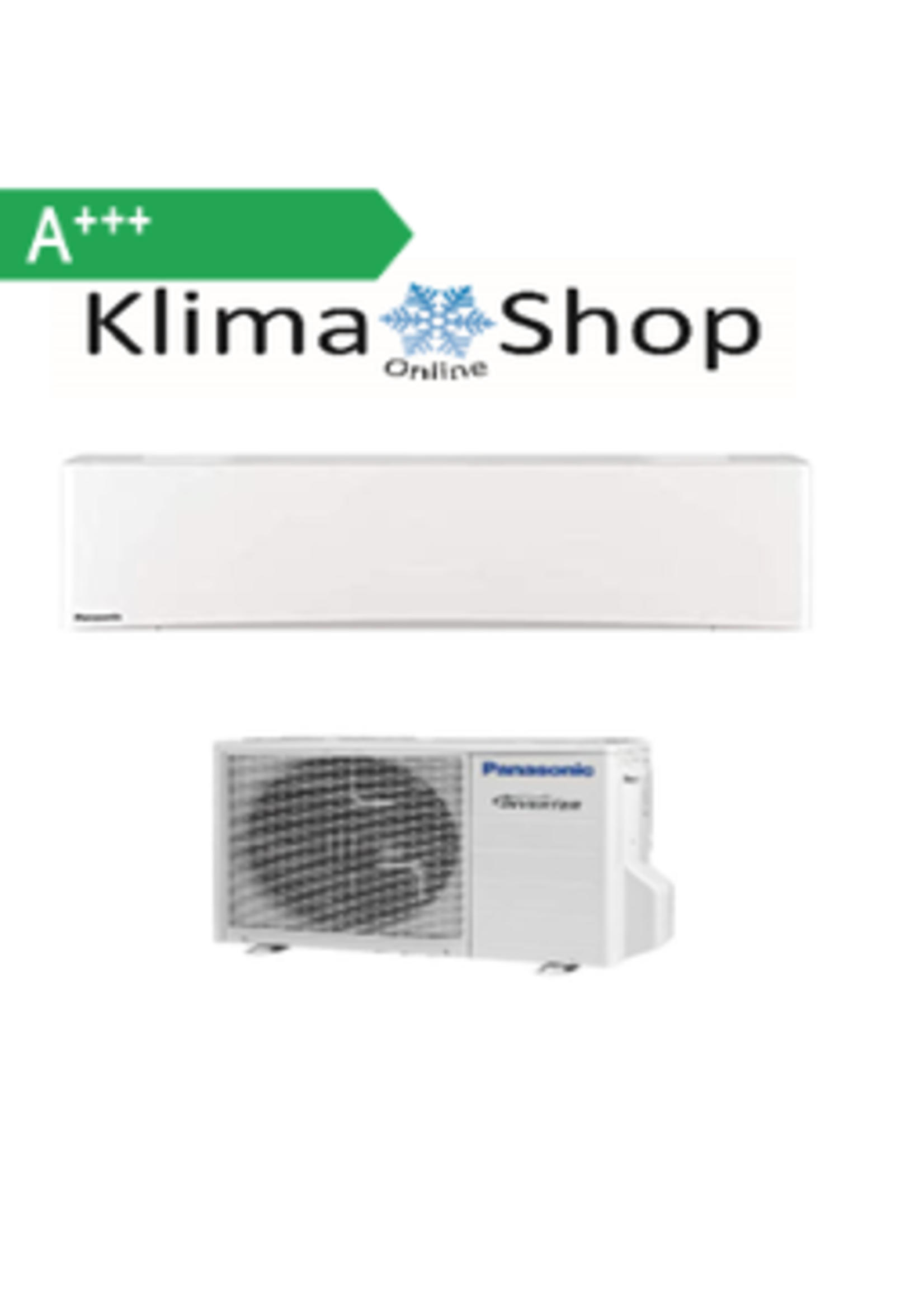 Panasonic Klimaanlage Single-Split Set mit Wandgerät Baureihe TKEA 2,5 kW  bis -20 °C