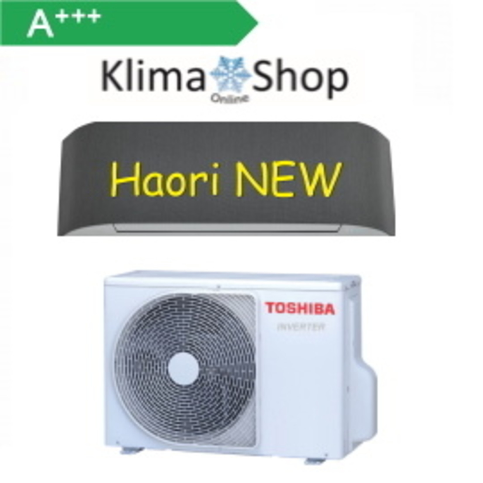 Toshiba Set mit Haori 3,5 kW Wandgerät   -neu