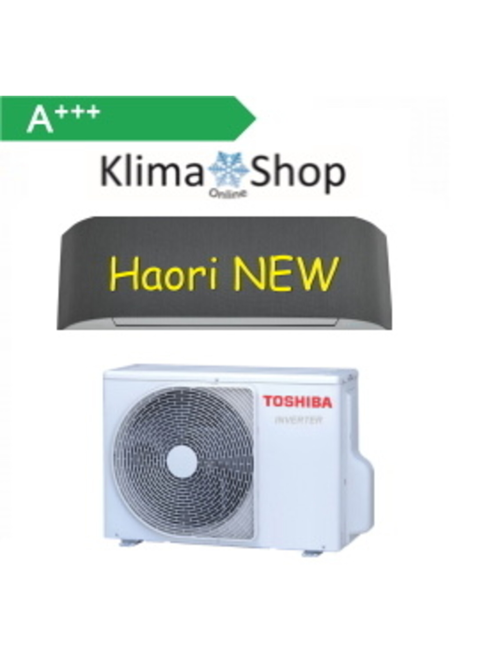 Toshiba Set mit Haori 4,6 kW Wandgerät   -neu