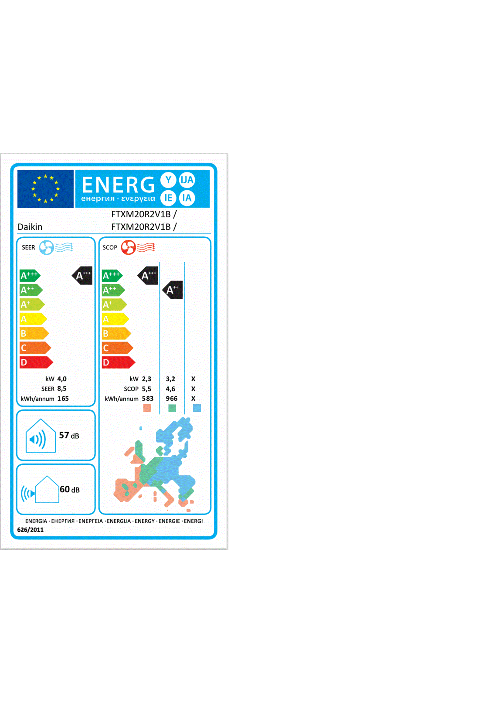 Daikin Set Klimaanlage Emura 4,8 kW Wandgerät in silber