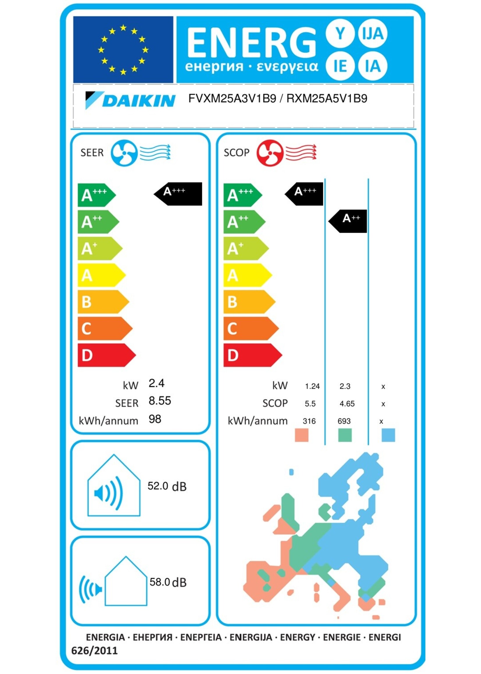 Daikin Set Perfera Truhengerät 2,4 kW Single Split Klimaanlage