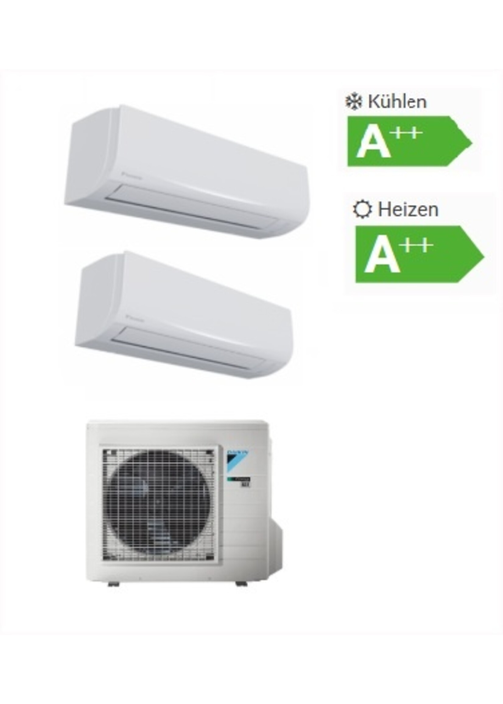 Daikin Set-Daikin Comfora Klimaanlage 2,0+2,5kW für 2 Räume