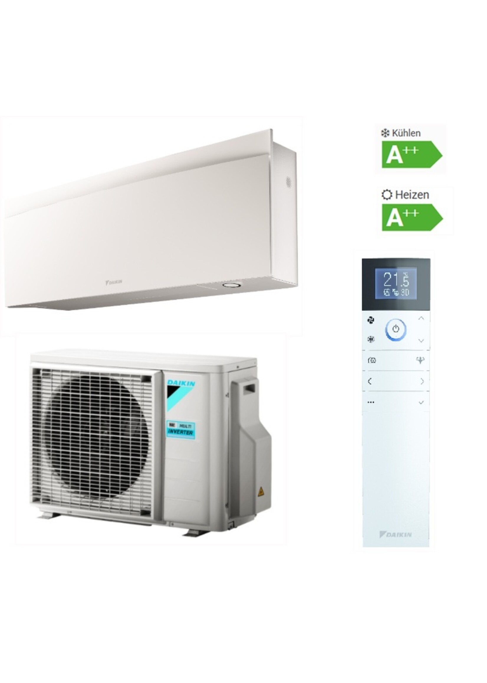 Daikin Set Klimaanlage Emura 3,5 kW Wandgerät in weiss