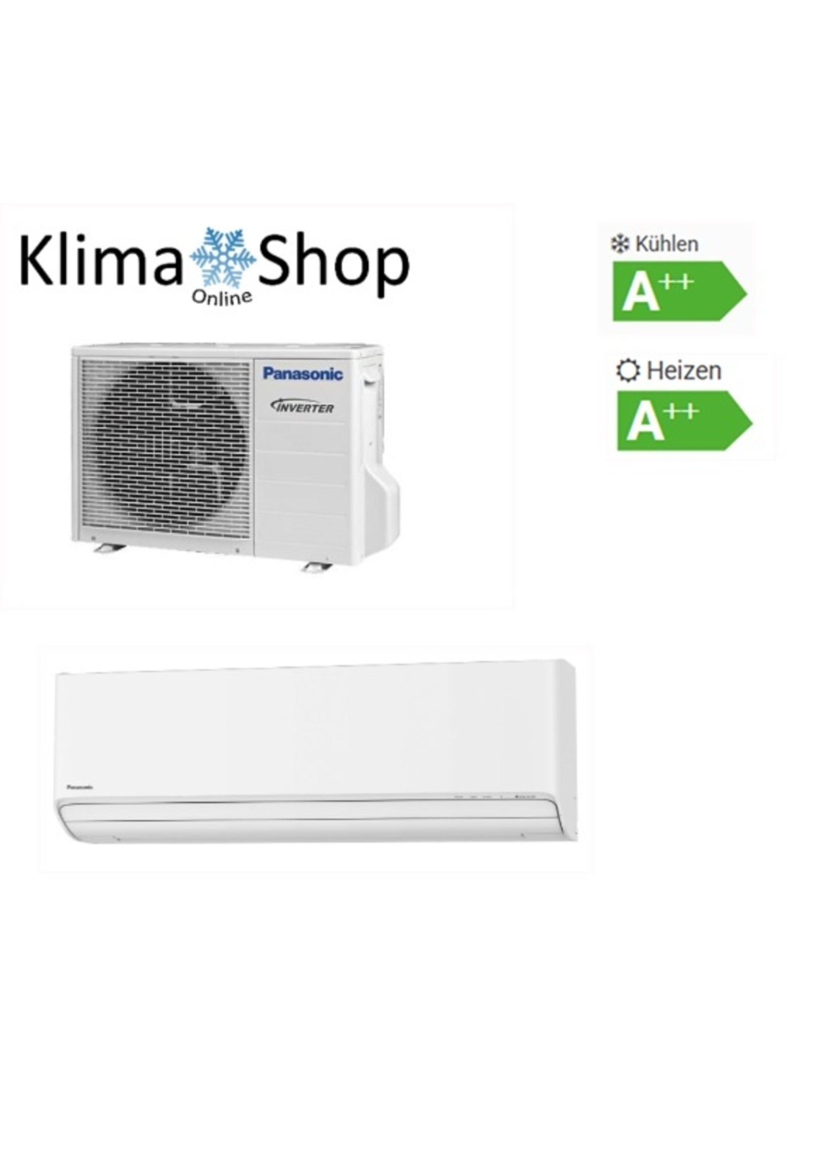 Panasonic Klimaanlage Single-Split Set mit Wandgeraet ETHEREA 5 kW