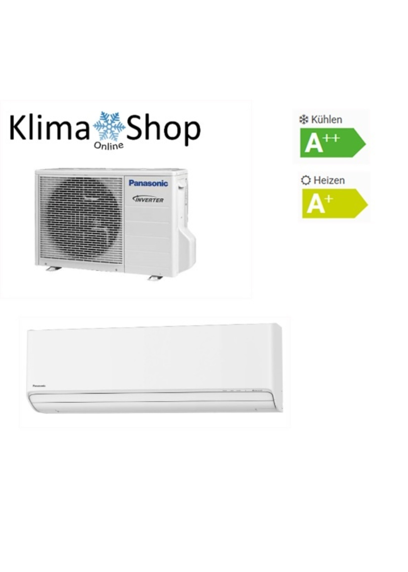 Panasonic Klimaanlage Single-Split Set mit Wandgeraet ETHEREA 4,2 kW