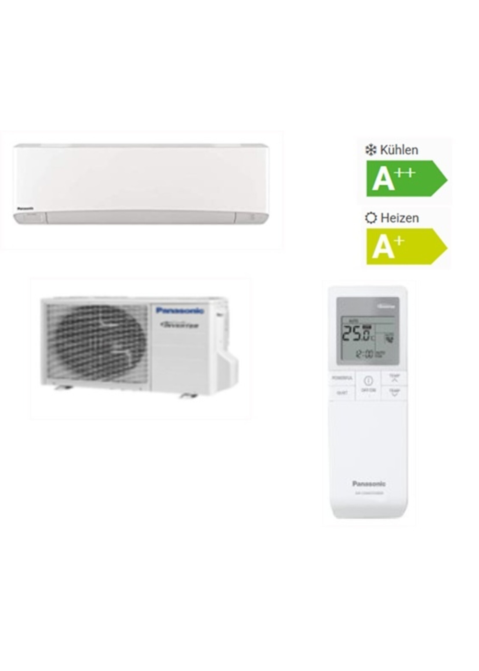 Panasonic Klimaanlage Single-Split Set mit Wandgerät Baureihe YKEA 7,1 kW  bis -20 °C