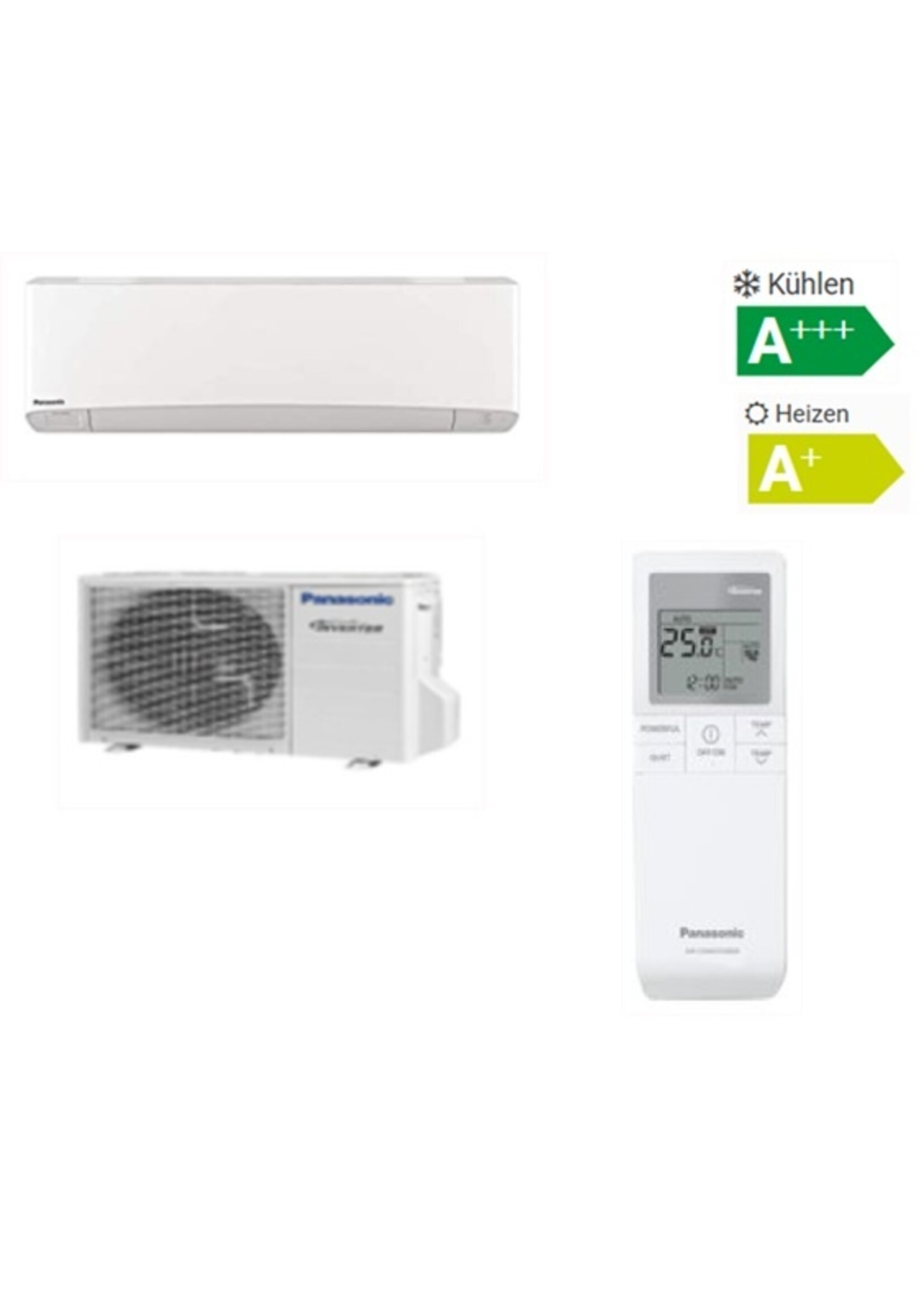 Panasonic Klimaanlage Single-Split Set mit Wandgerät Baureihe YKEA 4,2 kW  bis -20 °C