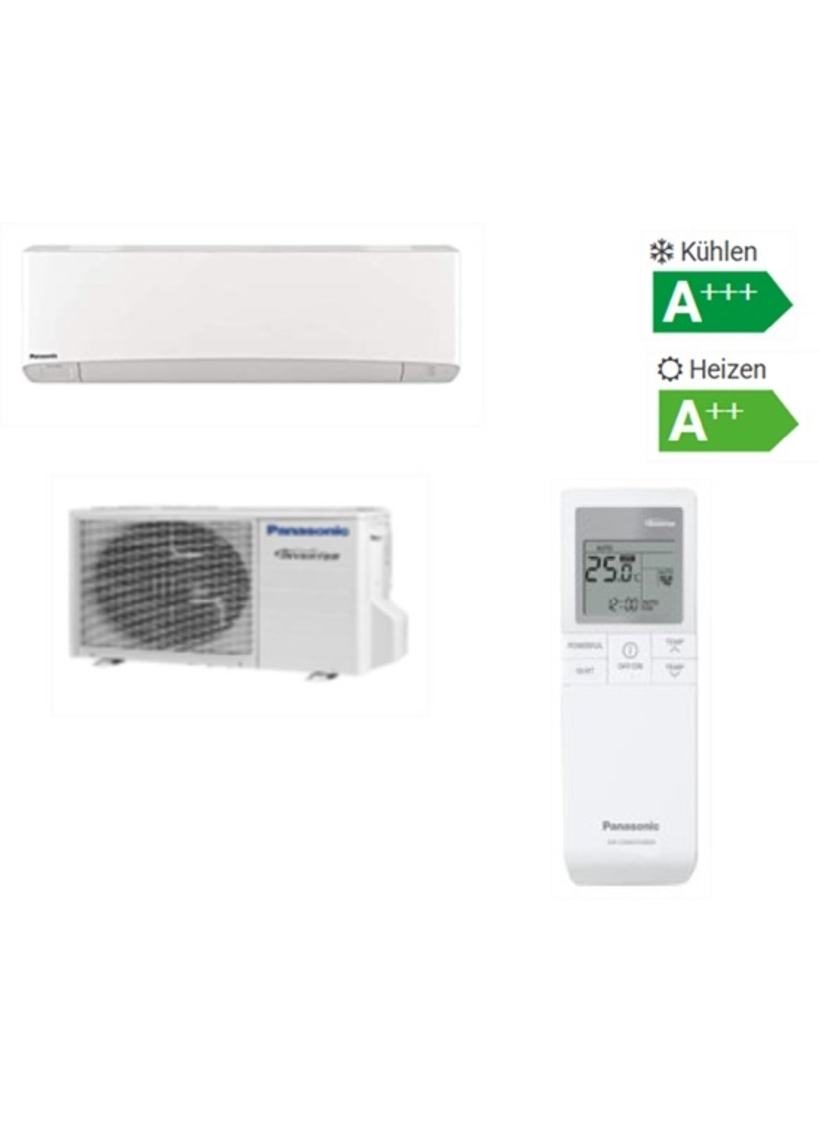 Panasonic Klimaanlage Single-Split Set mit Wandgerät Baureihe YKEA 2,5 kW  bis -20 °C