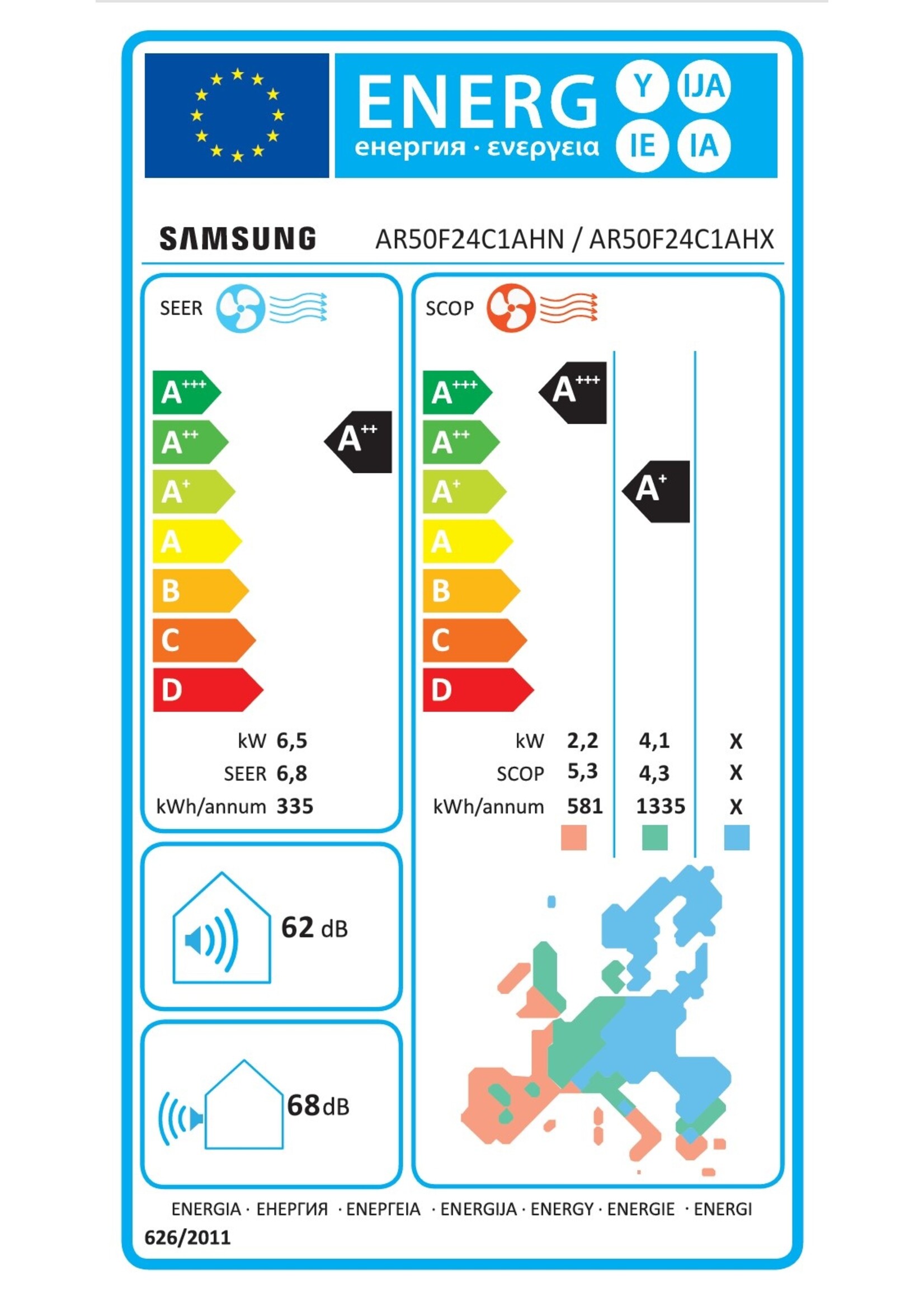 Samsung Set Wandgerät Cebu NASA 6,5 kW