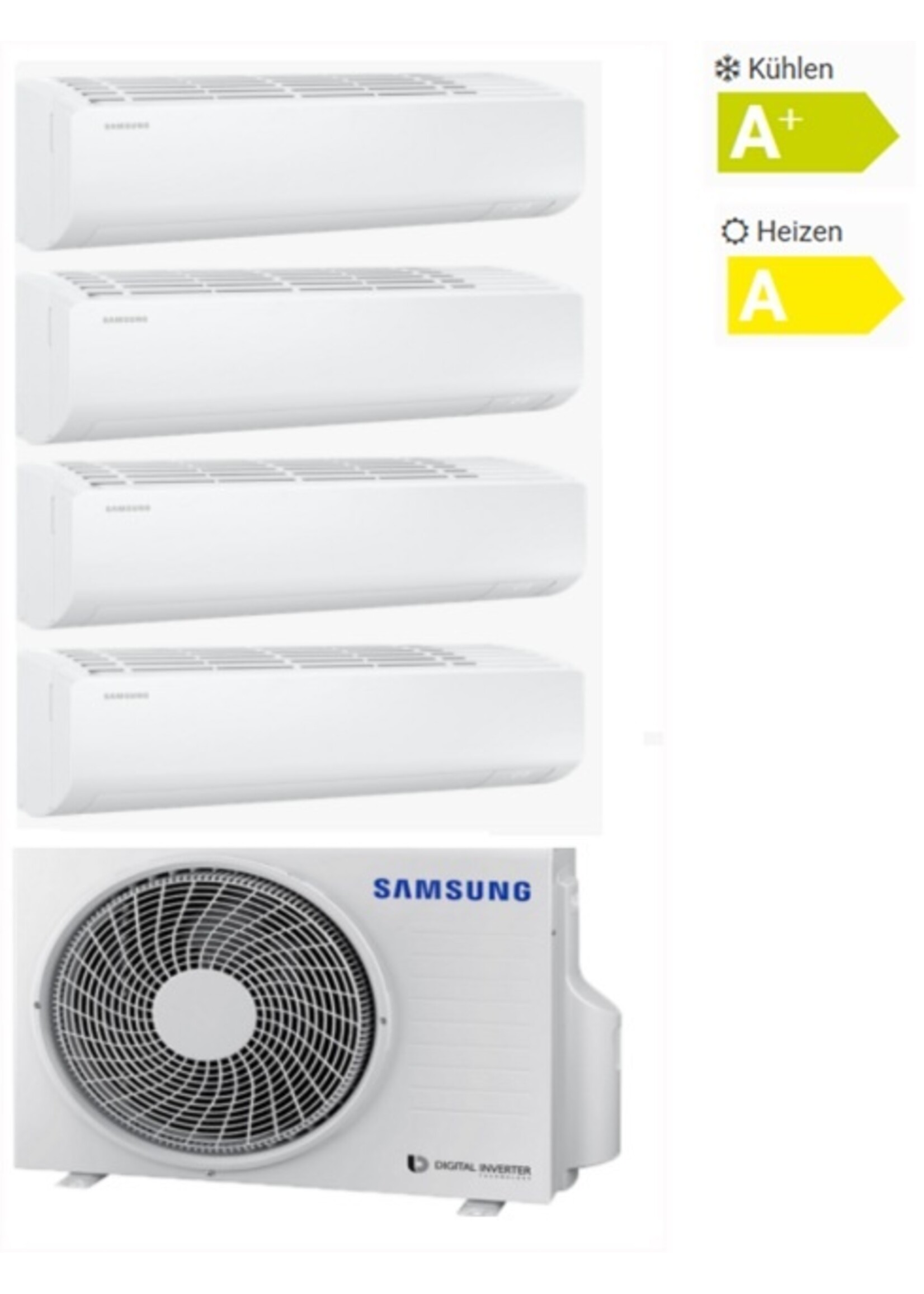 Samsung Set-Samsung Cebu Nasa Klimaanlage 3x2,0+3,5kW für 4 Räume
