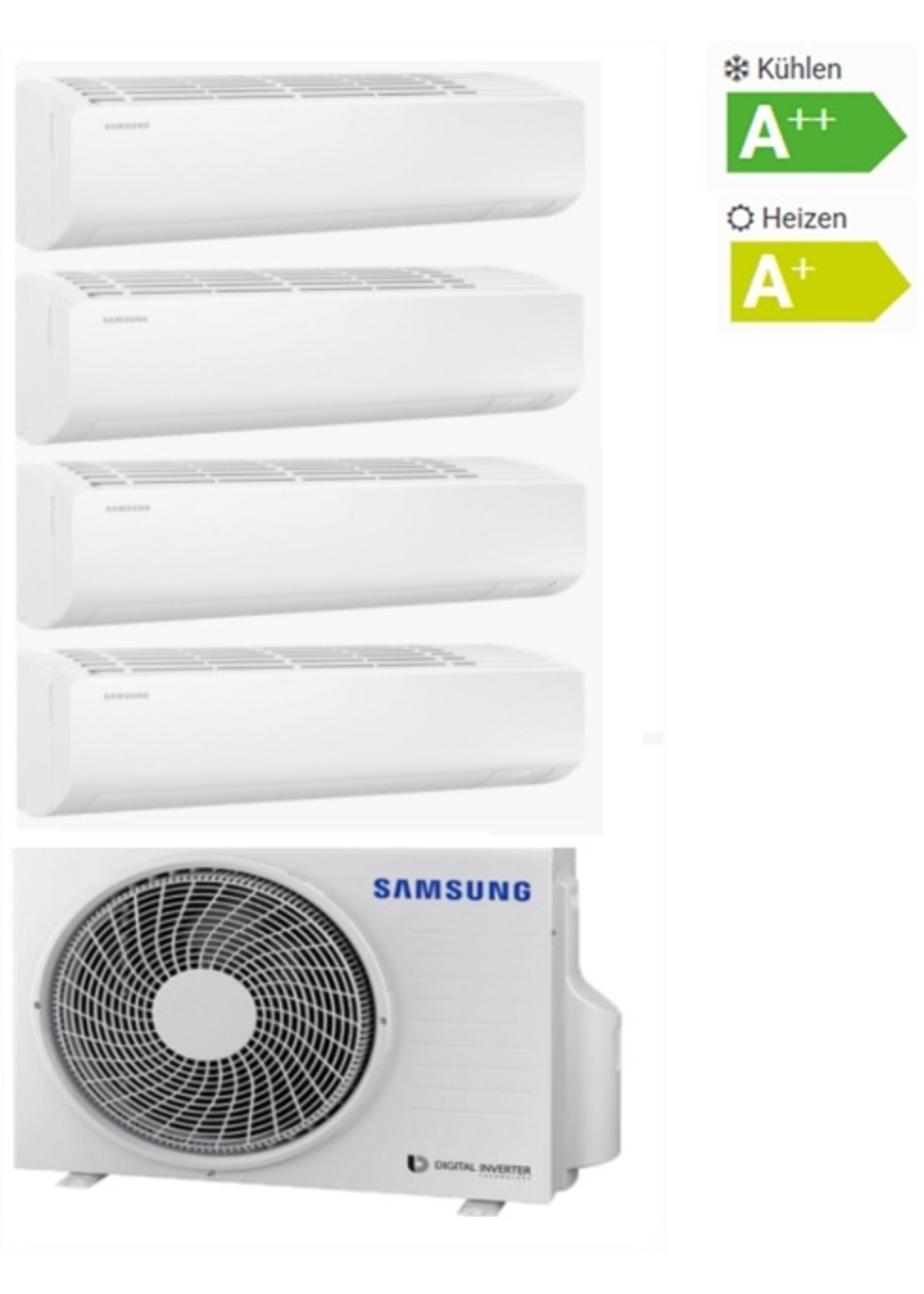 Samsung Set-Samsung Comfort Nasa Klimaanlage 2,0+2,5+3,5kW für 3 Räume