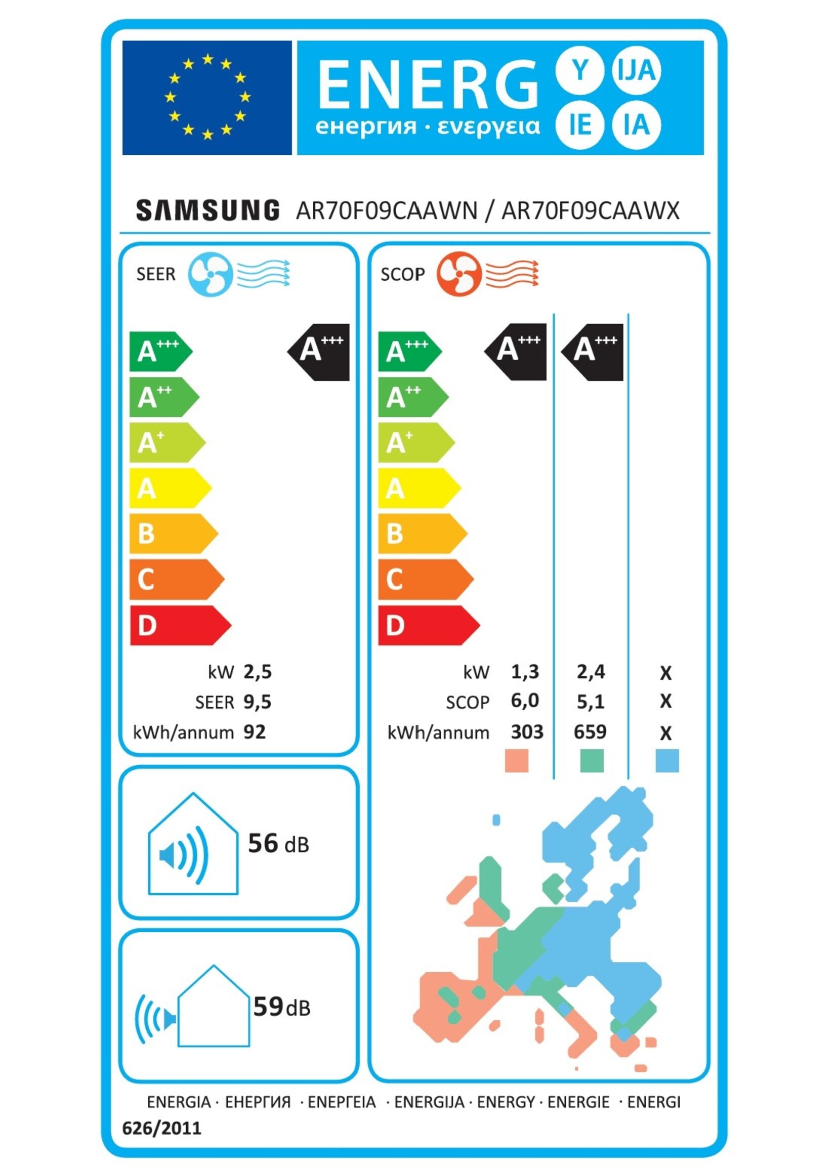 Samsung Set  Wind-Free ELITE 2,5 kW