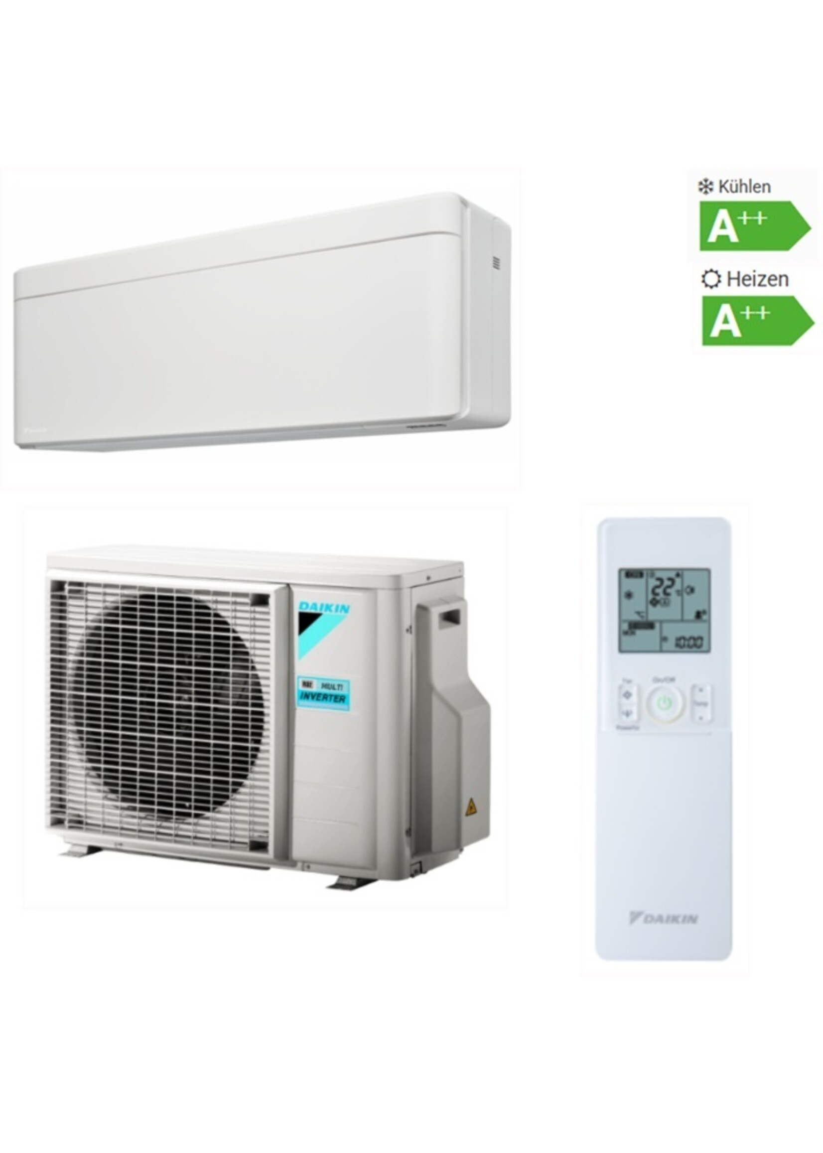 Daikin Set Klimaanlage Stylish 5,0 kW Wandgerät in weiss