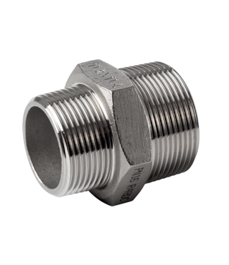 RVS adapter nipple 3/8" x 1/4"