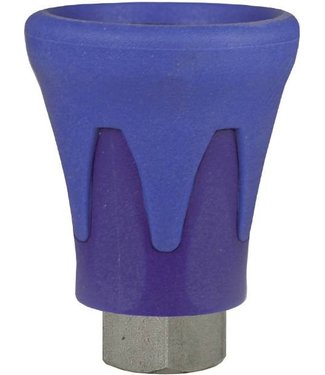 Nozzle holder for 1/4" spray lance, blue
