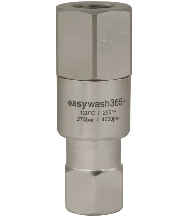 Swivel 1/4"bi x 1/4" bi recht, RVS