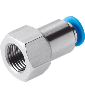 Rechte verloopkoppeling 1/2" binnen x 12 mm push-in