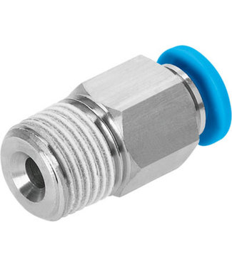 Straight reducer 1/4" outside x 8 mm push-in