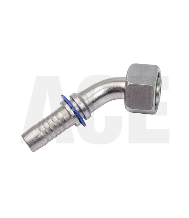 Press fitting 3/4-16 JIC 45gr swivel - 3/8" hose